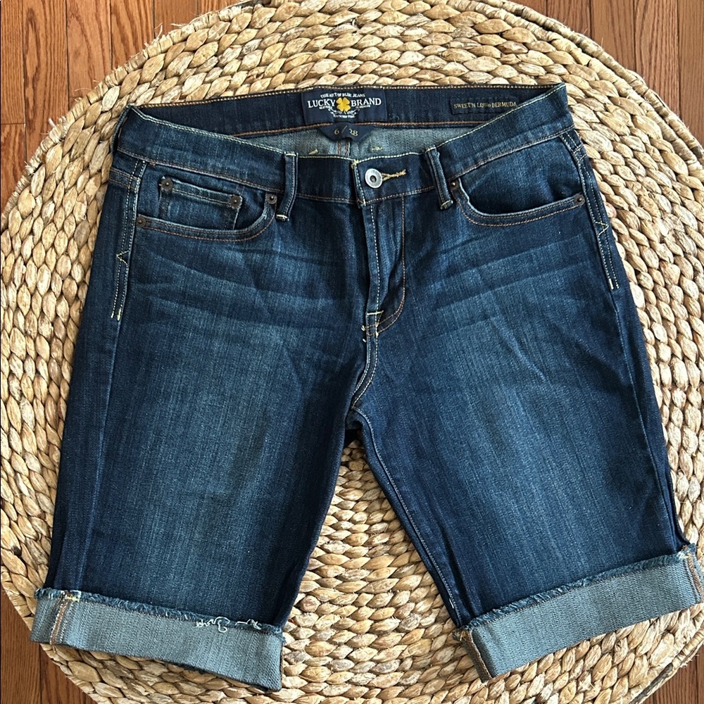Lucky Brand Dark Blue Denim Shorts SIZE 6